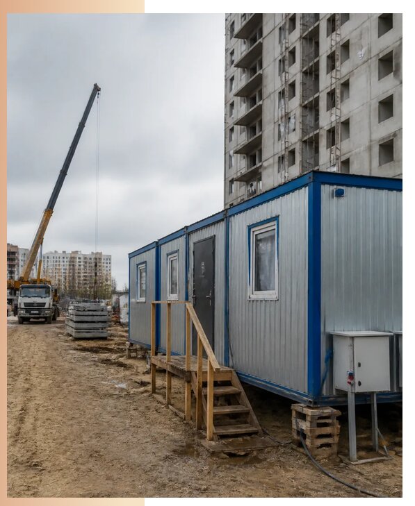 Аренда строительных вагончиков для рабочих в Копейске